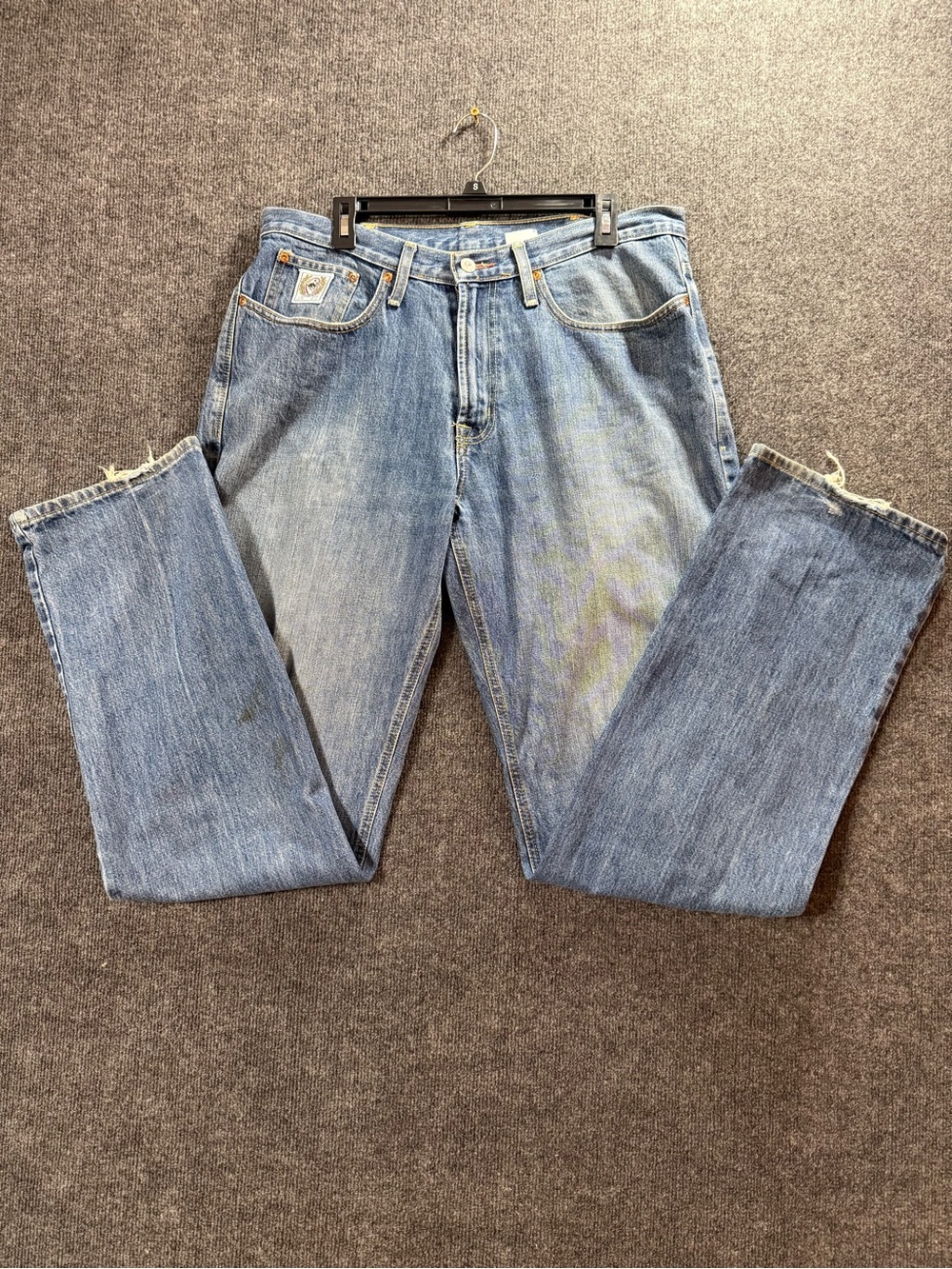 Cinch Men’s 36x36 Blue Jeans MB2334013 Relaxed Western Cowboy Distressed
